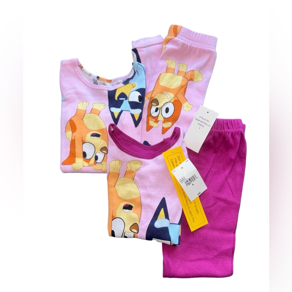 4 piece Bluey pajamas